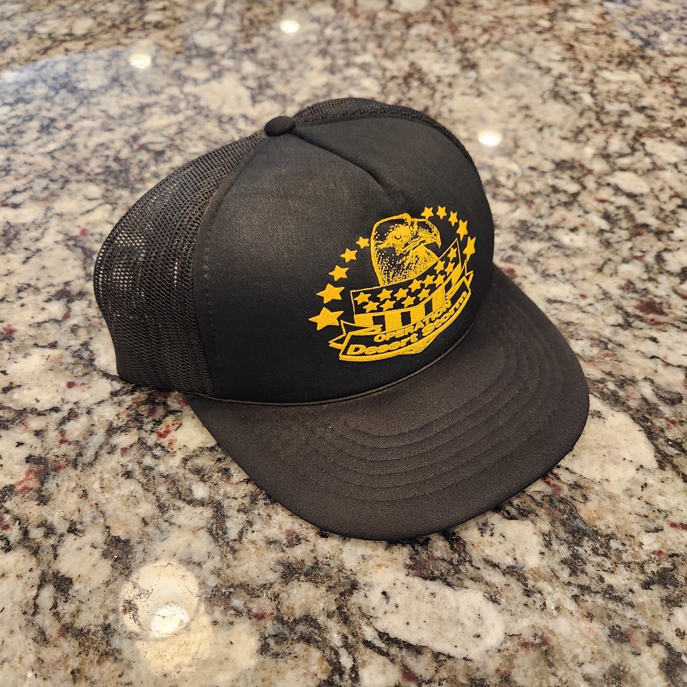 Vintage Operation Desert Storm Snapback 1990s Hat Headwear Vintage Foam Trucker